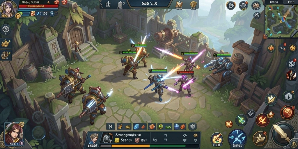 Tampilan gameplay strategis di 666F yang menantang dan mendebarkan.