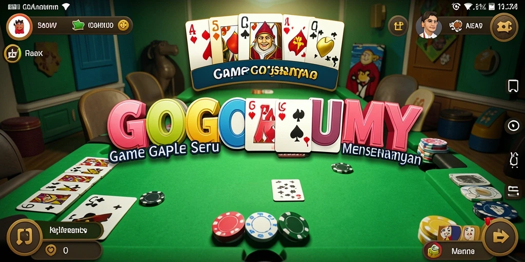 Tampilan gameplay seru GOGORUMMY saat bermain gaple.