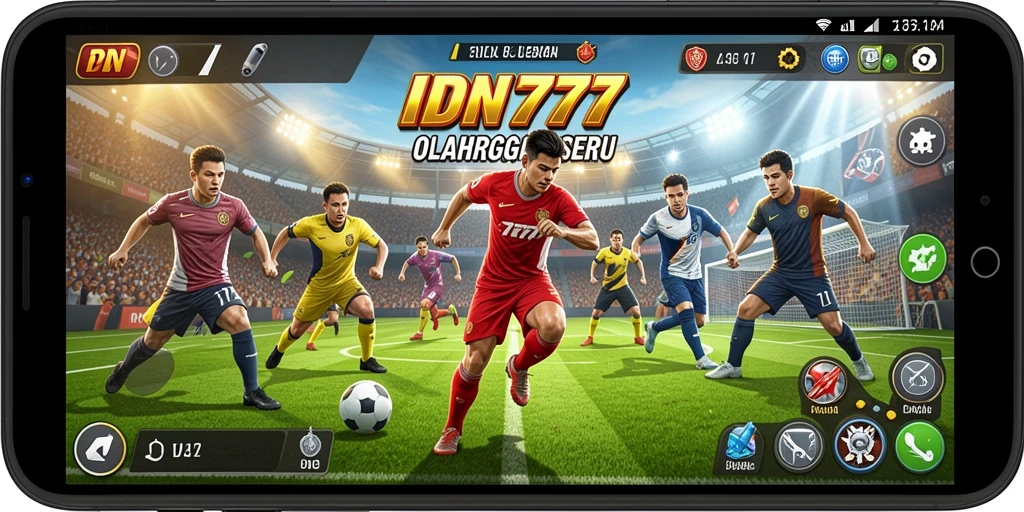 Screenshot utama IDN777 menampilkan gameplay olahraga yang seru dan kompetitif.