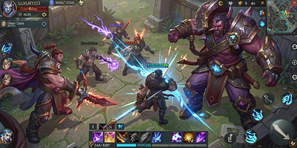 Tampilan gameplay LUXURY333 yang menegangkan dan seru.