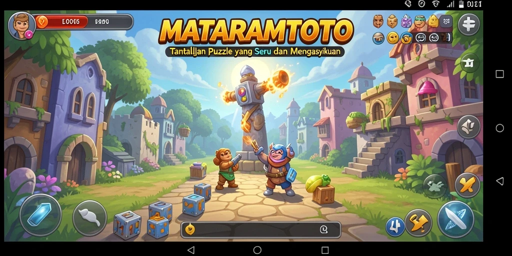 Tangkapan layar gameplay MATARAMTOTO menampilkan teka-teki yang menantang dan desain menarik.