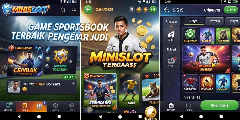 Tampilan menarik dan interaktif dari gameplay Sportsbook MINISLOT.