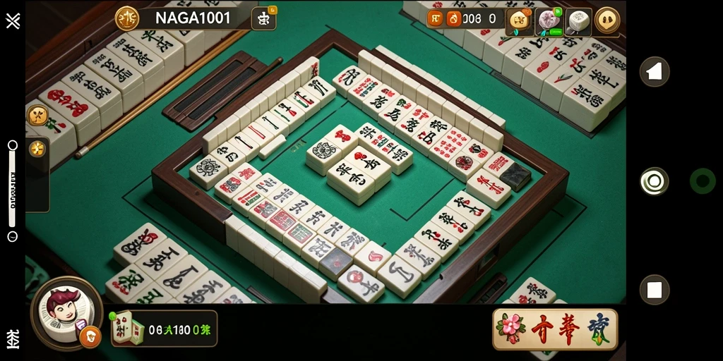 Tangkapan layar NAGA1001 menunjukkan suasana permainan Mahjong yang seru dan menarik.