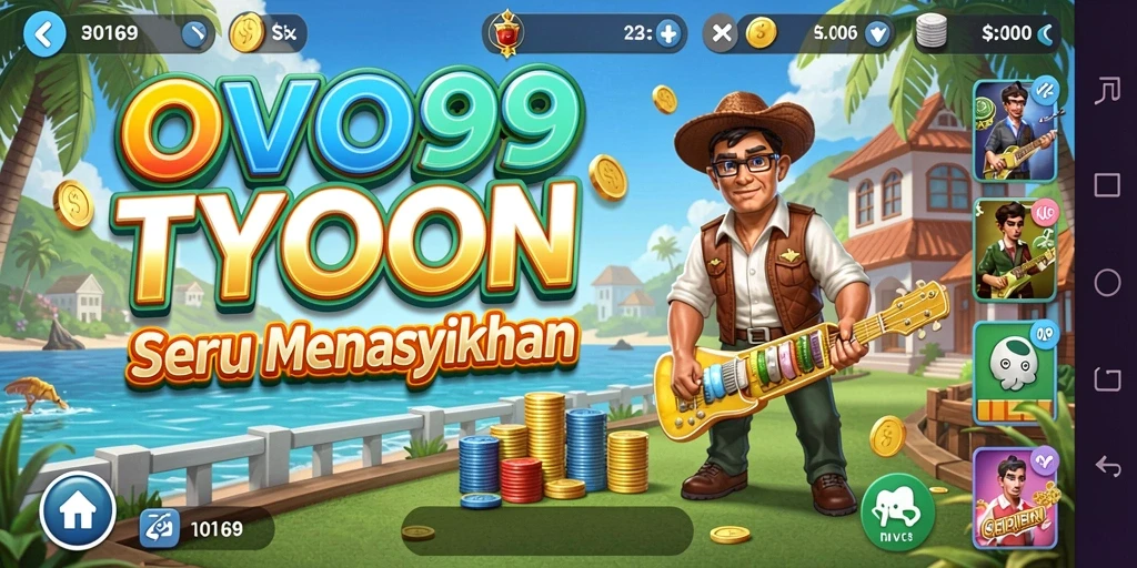 Tampilan gameplay OVO99 yang seru dan dinamis.