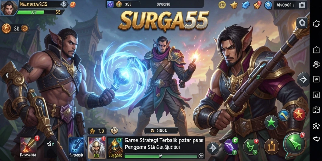 Tampilan menarik dari gameplay strategis SURGA55 yang penuh aksi.