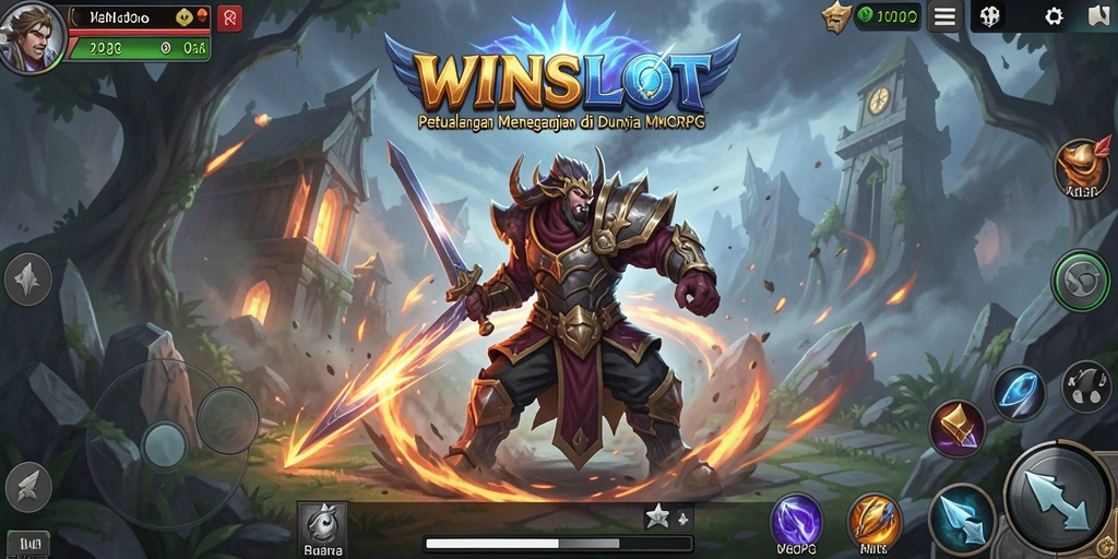 Tampilan gameplay epik dalam dunia fantasi WINSLOT.